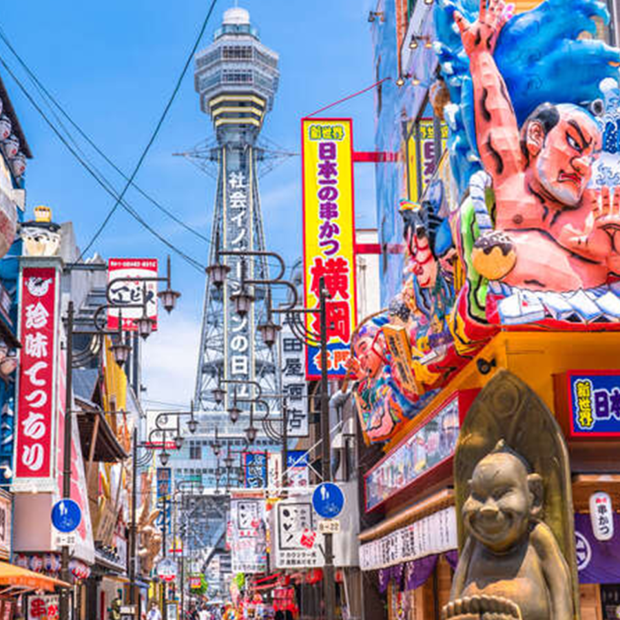 Osaka Walking Tour with Dotonbori River Cruise