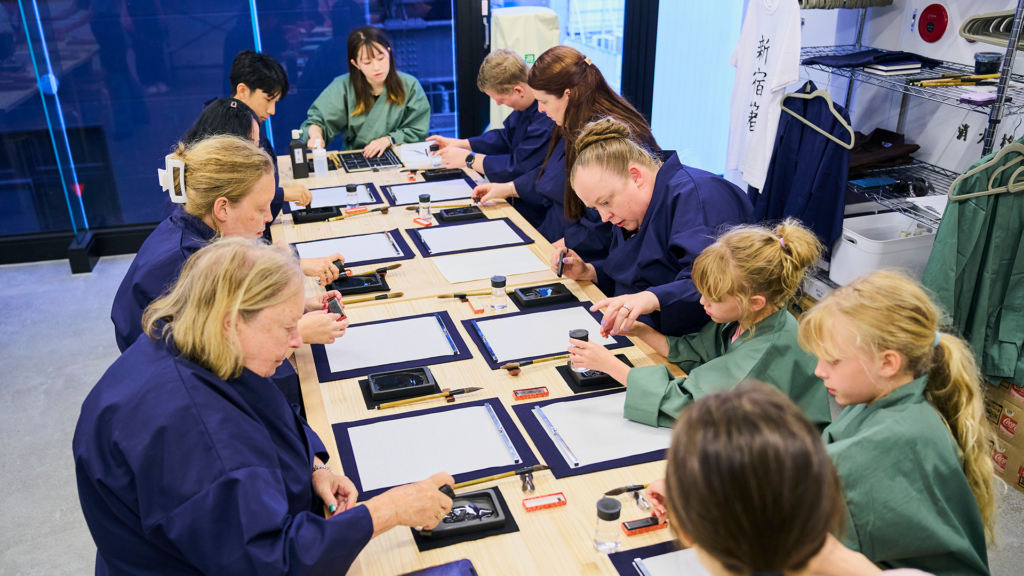 Tokyo: Calligraphy Workshop & Original T-Shirt Creation