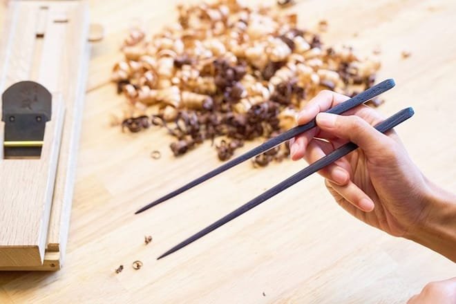 Chopstick making workshop near Arashiyama