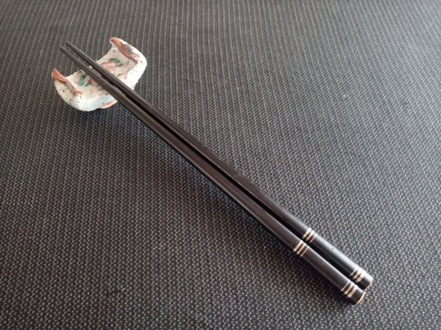 Selection of reusable wooden chopsticks for daily use