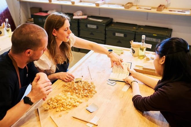 Tokyo Ginza chopstick making workshop