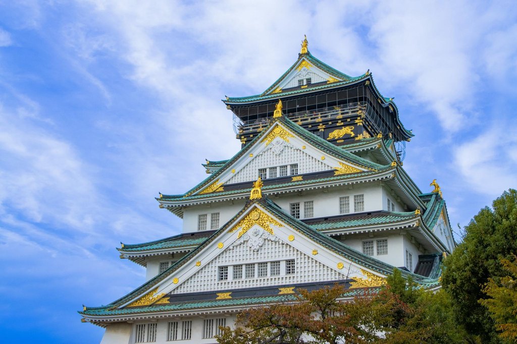 Osaka Castle reconstructed keep with city views