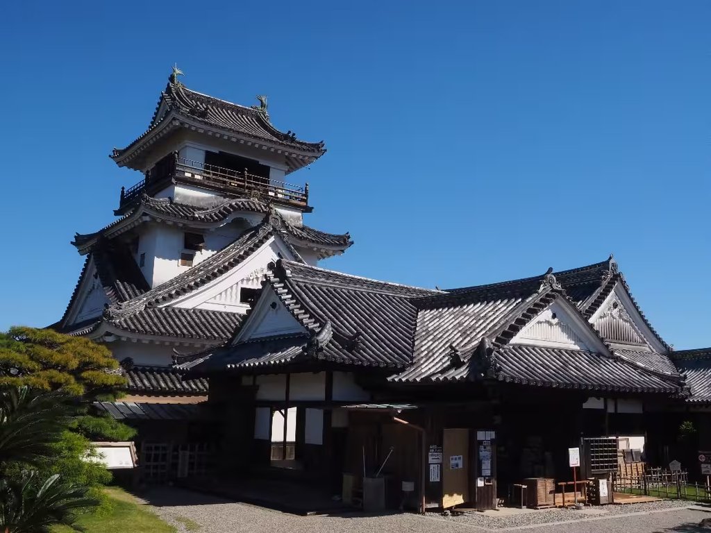 Kochi Castle with surviving keep and palace