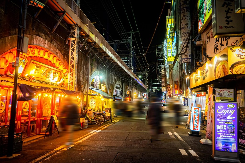 Back streets near Shimbashi Station
