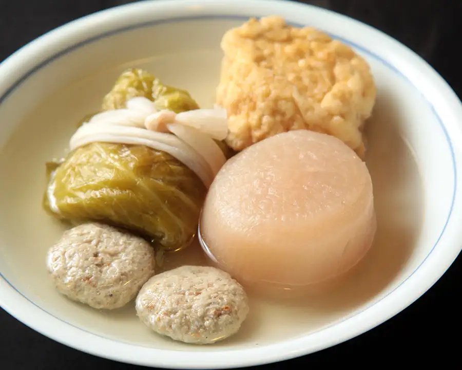 Clear oden broth at Ginza Ogura