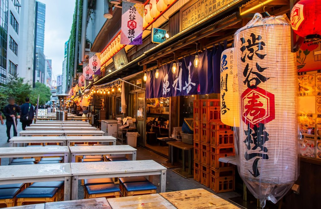 Shibuya Yokocho food hall entrance