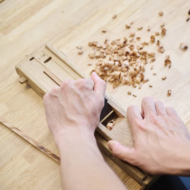 Japanese chopstick-making workshop with artisan