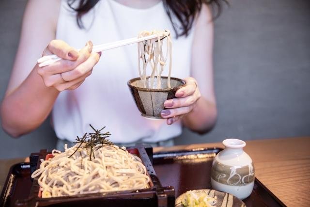 Japanese meal with proper chopstick etiquette