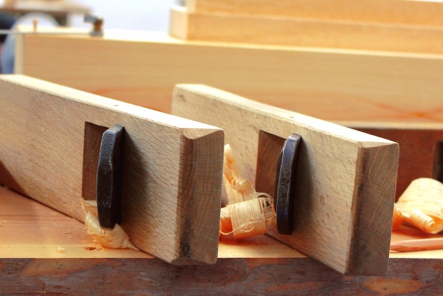 Shaping chopsticks with plane and file