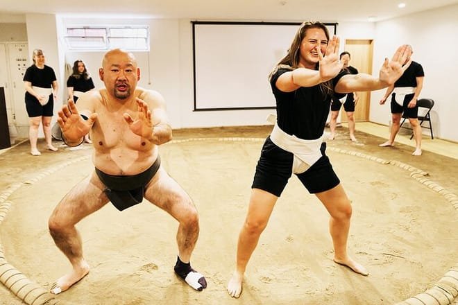 Live sumo show for corporate incentive group