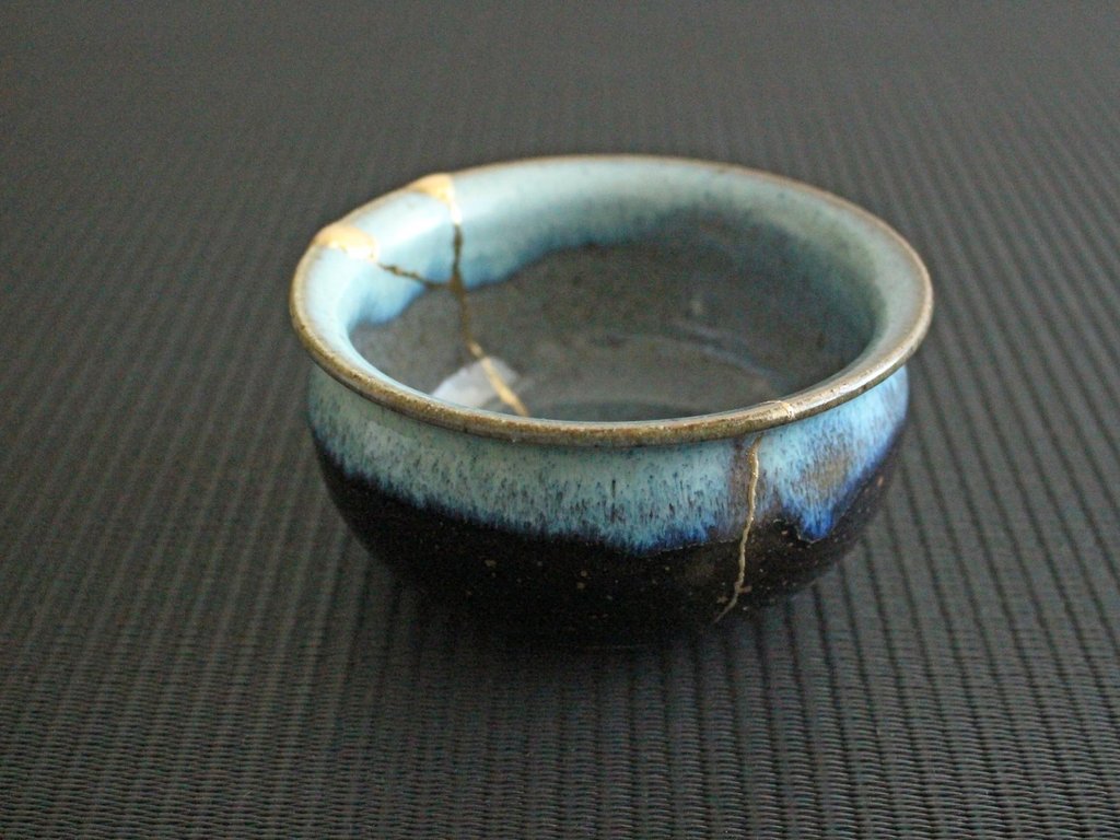 Proper care for kintsugi repaired ceramics