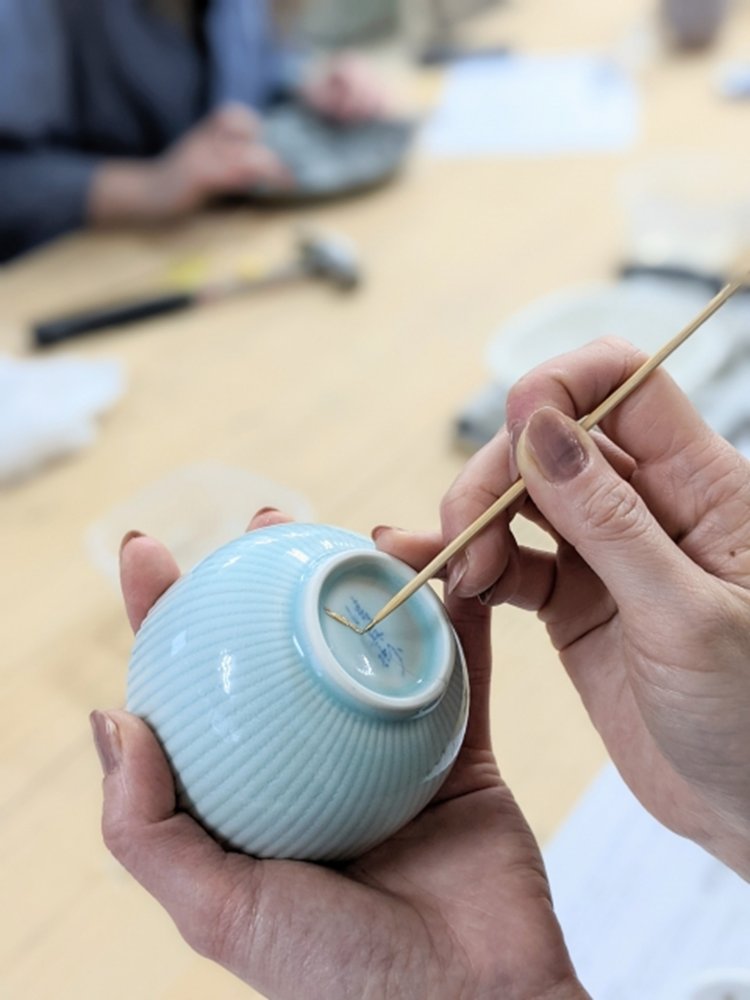 Kintsugi workshop materials and tools