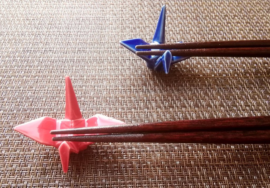 Finished handmade chopsticks from Japan
