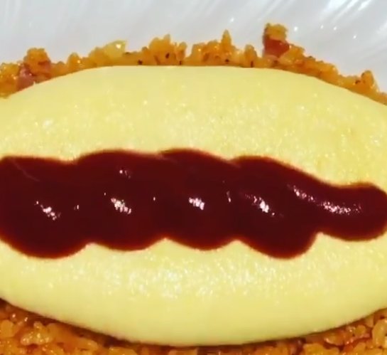 Soft-set omurice at Kissa YOU Ginza