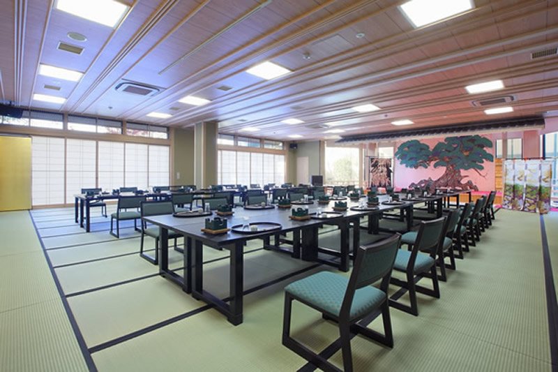 Traditional Japanese tatami room at Ryotei Tennoden