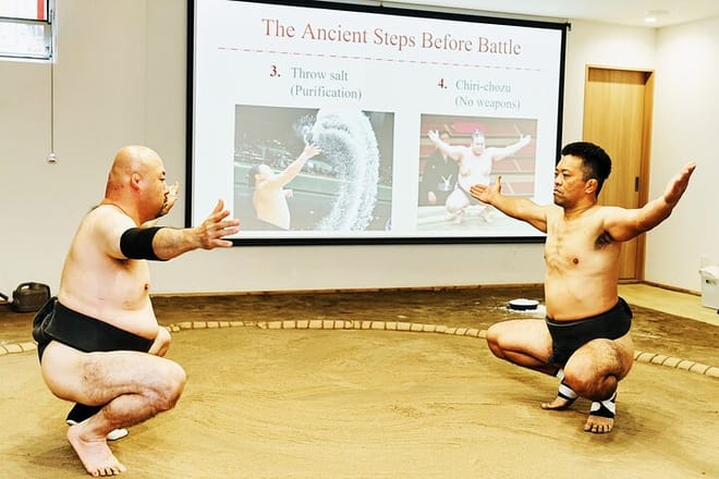Osaka Sumo Experience with Live Show and Audience Challenge