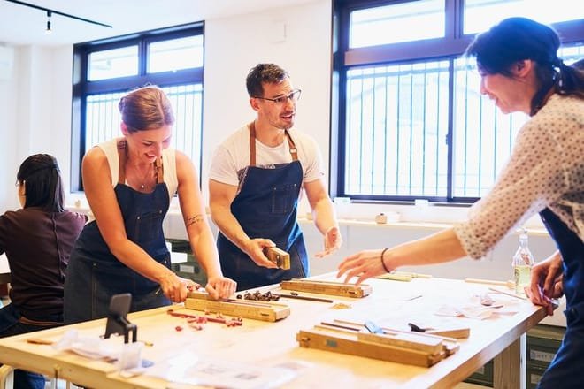 Ginza chopstick-making workshop