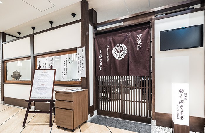Traditional Japanese sweets workshop at Shichijo Kanshundo