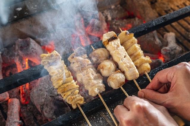 Affordable yakitori skewers at Shinjuku restaurant