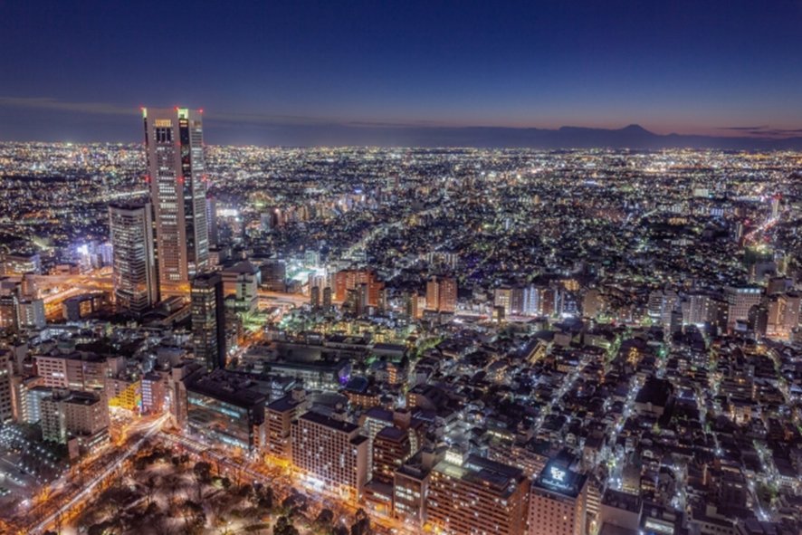 Night view of Tokyo from Government Building observation deck