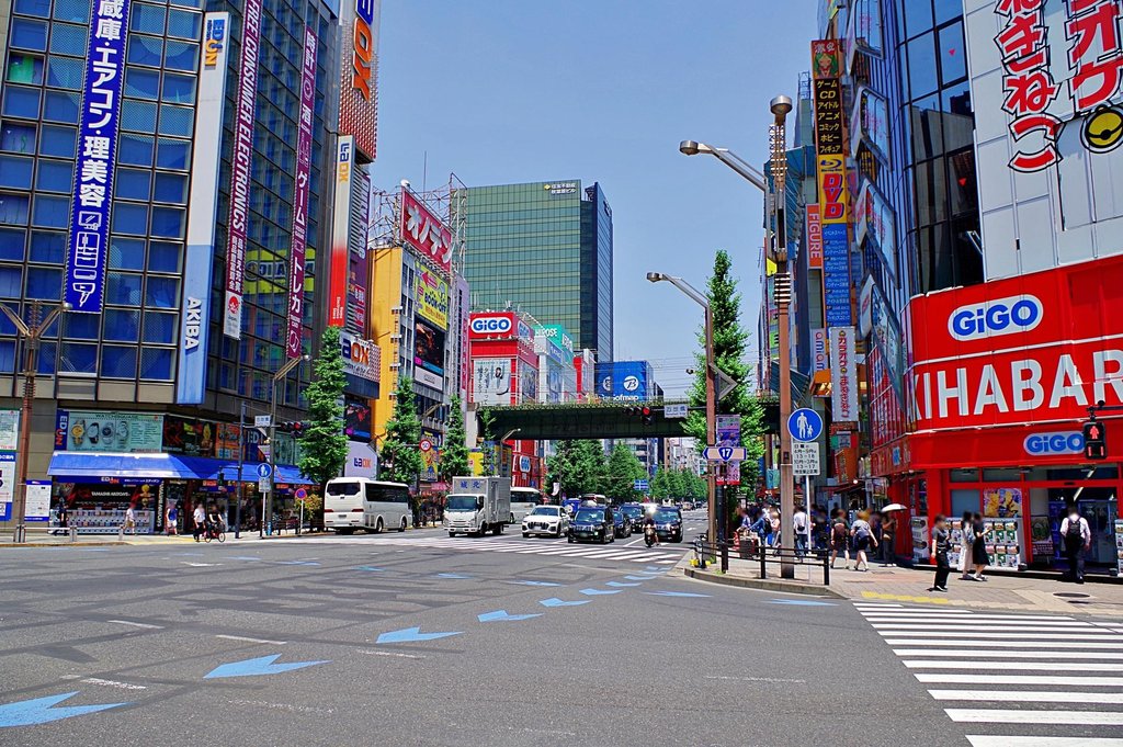 Akihabara electronics and anime district