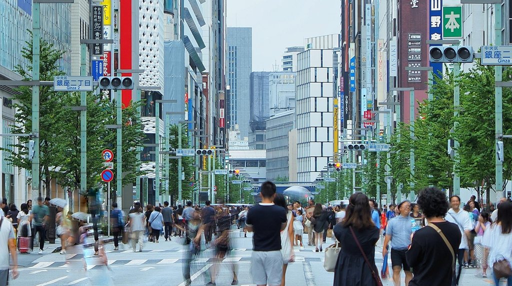 Luxury shopping in Ginza Tokyo