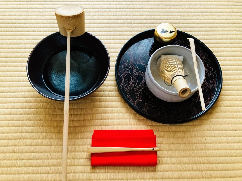 Traditional tea ceremony setup in Tokyo