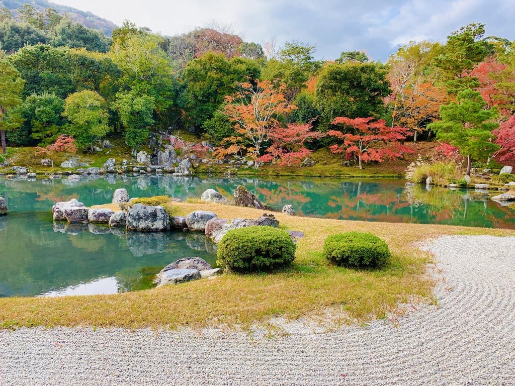 Traditional street scene in Arashiyama district