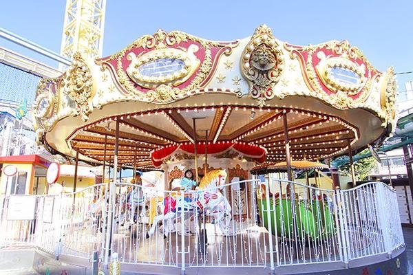 Hanayashiki amusement park merry-go-round