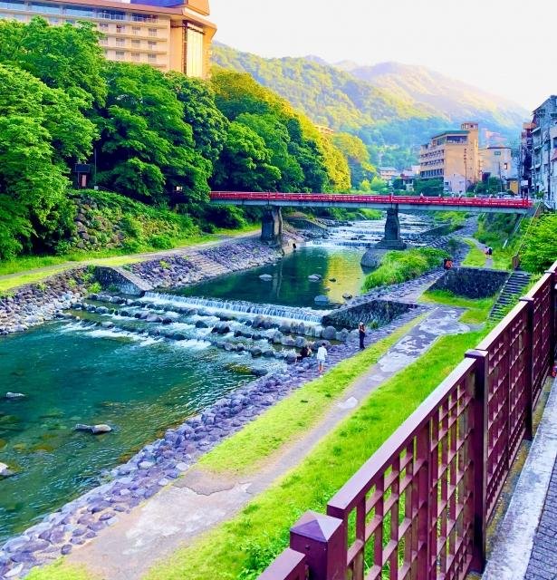 Scenic view of Lake Ashi with Mt. Fuji in Hakone
