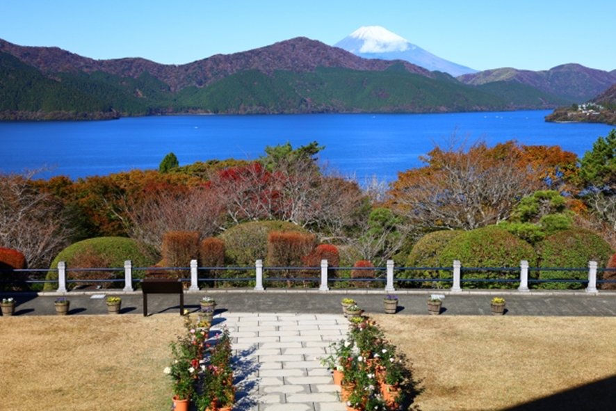 View of Mt. Fuji from Onshi Hakone Park