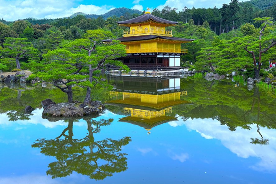 Golden Pavilion at Kinkaku-ji Temple in Kyoto