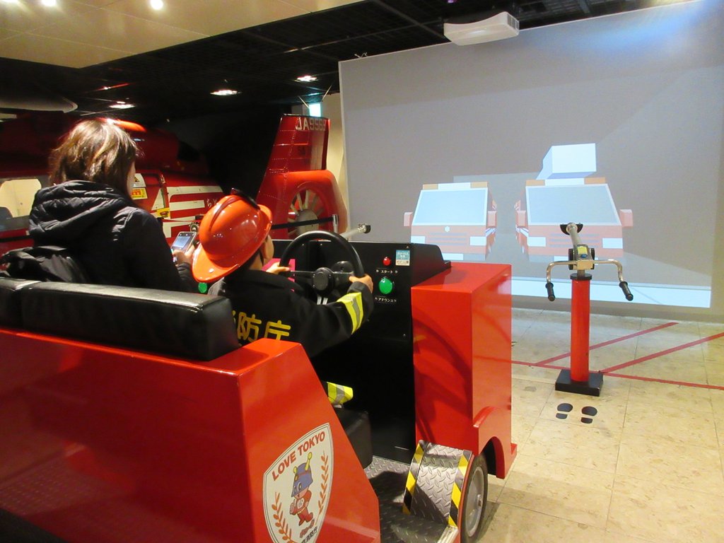 Fire Museum helicopter exhibit for kids