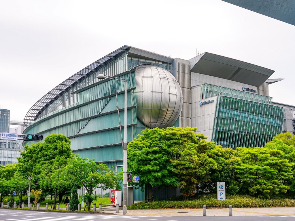 Geo-Cosmos globe display at Miraikan science museum Tokyo