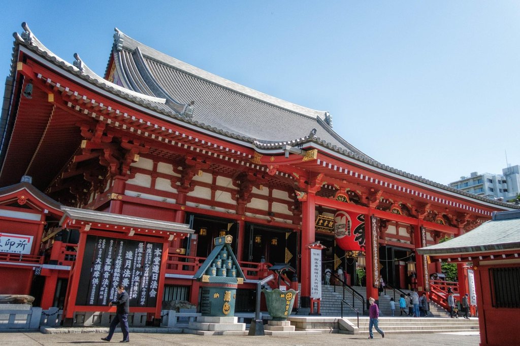 Senso-ji Temple Nakamise shopping street in Asakusa Tokyo