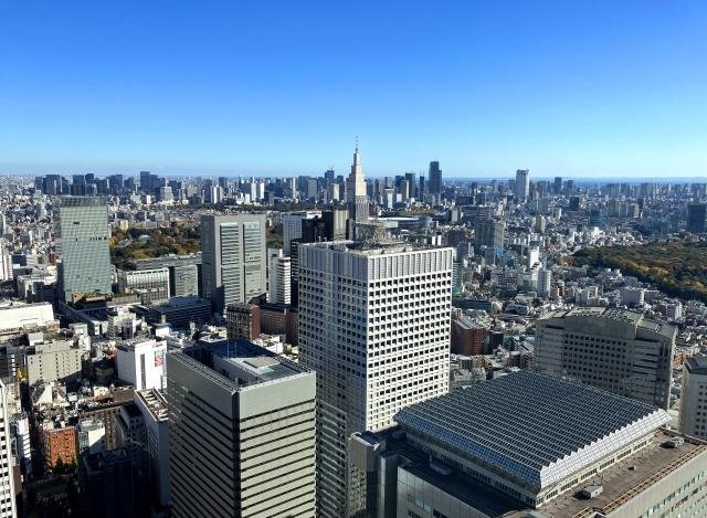 Tokyo skyline at sunset