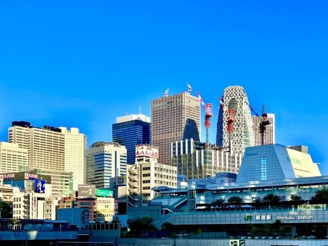 Shinjuku skyscrapers and Tokyo Metropolitan Government Building
