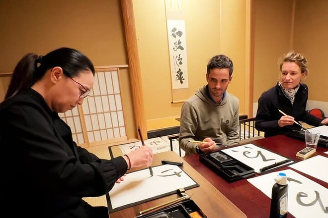 Tokyo: Calligraphy Workshop & Original T-Shirt Creation