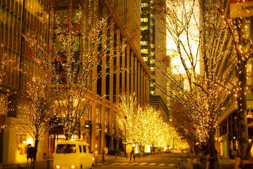 Marunouchi illumination in Tokyo in November