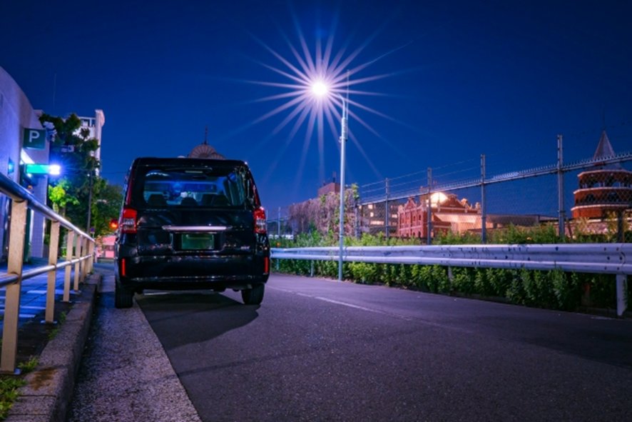 Tokyo taxi at night