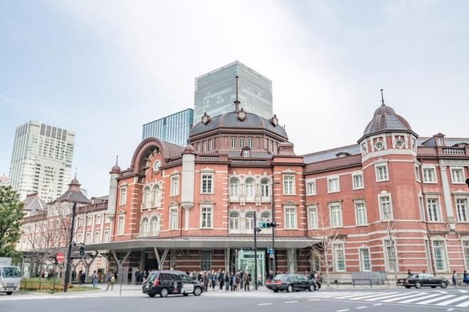 Tokyo Station red brick building on walking tour