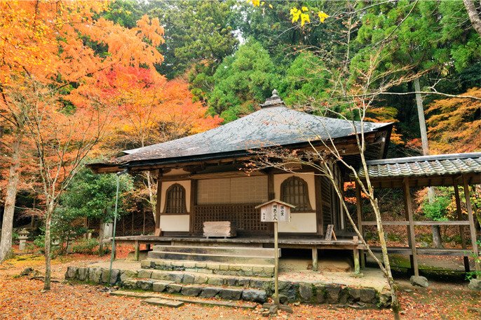 Kosan-ji temple in mountain setting