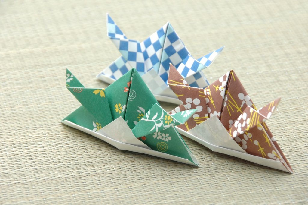 Origami samurai helmet for Children's Day
